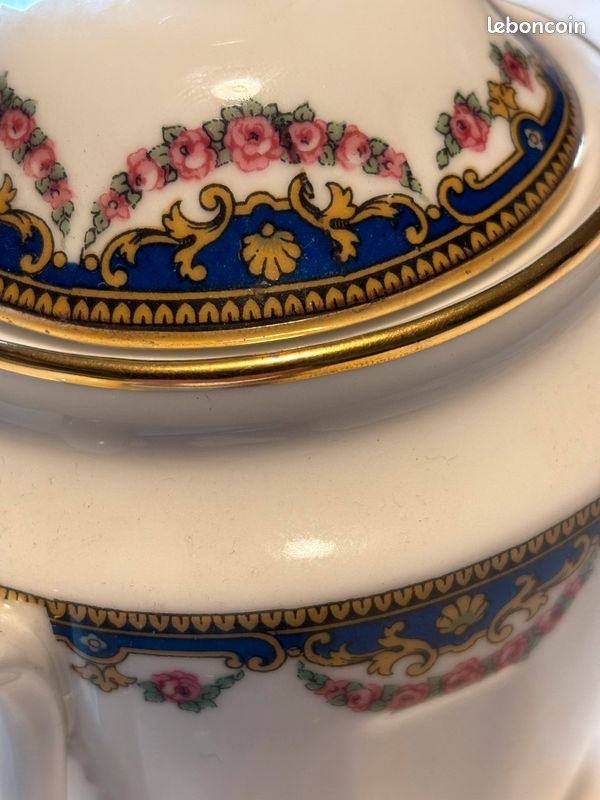 Sucrier porcelaine vintage (image 1)