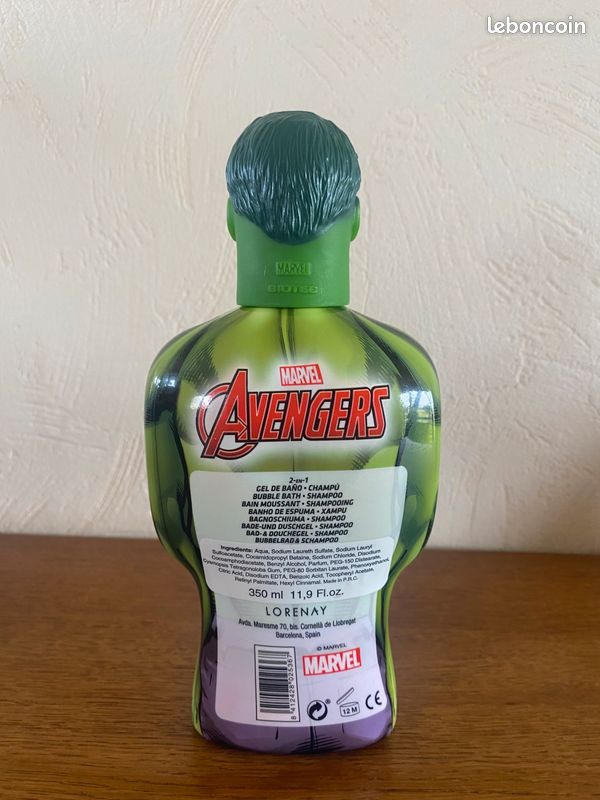 Figurine articuléée + bouteille bain moussant vide "Hulk" (image 10)