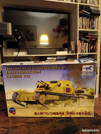 CV 3/35 Tankette series II (late production) BRONCO 35007 1/35ème maquette char promo
