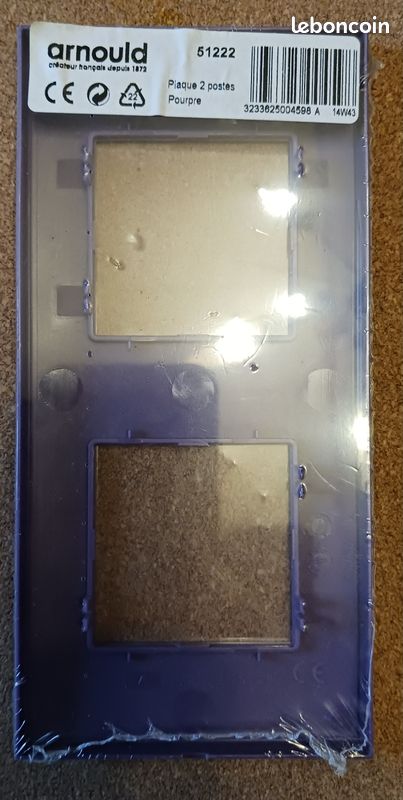 Lot De 4 Plaques Enjoliveur Arnould Evolution Pourpre - Pour Prises Et Interrupteurs, Référence 51202