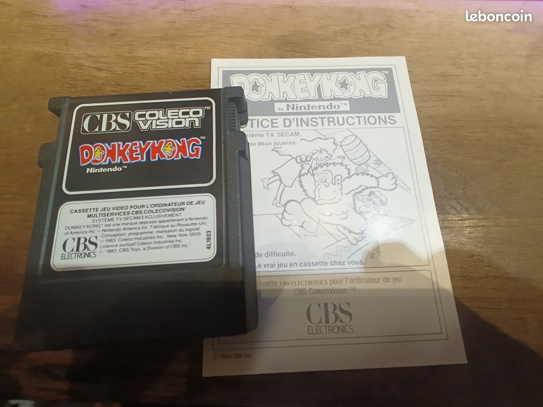 Jeu ColecoVision Donkey Kong - CBS - Bon état - Jeu Rétro