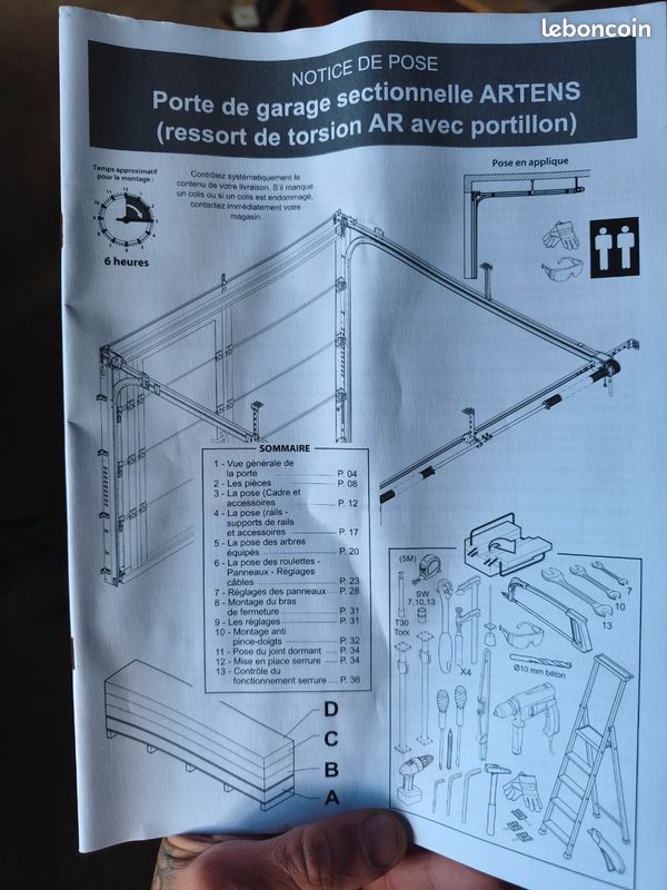 Porte de garage sectionnelle (image 1)