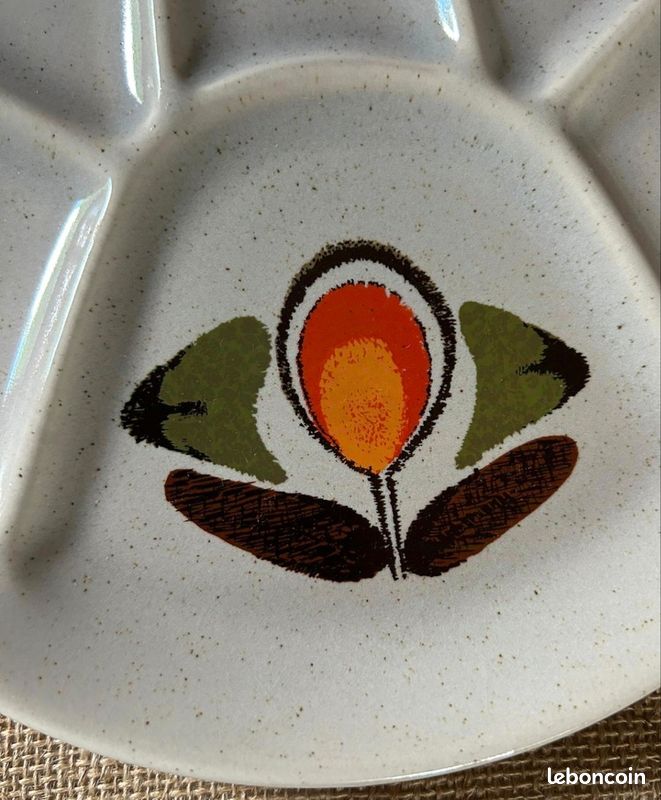 6 assiettes crudités St Amand "Louisiane" (image 3)
