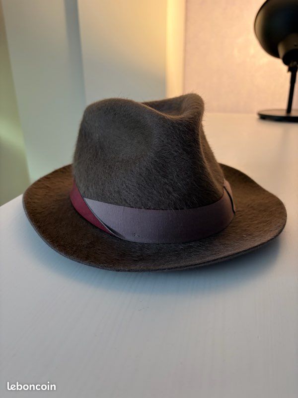 Chapeau Borsalino feutre – taille 61 – made in Italy – neuf (image 2)