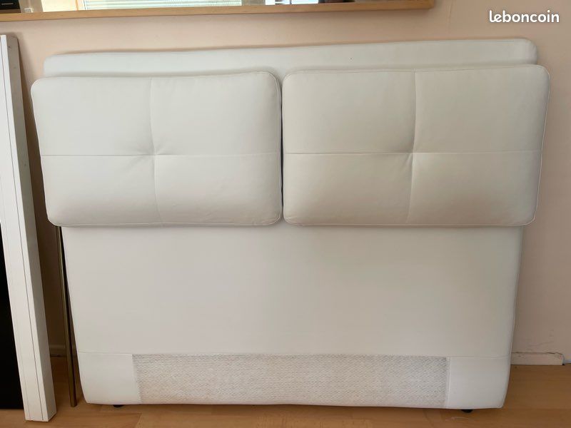Tête de lit blanche (image 1)