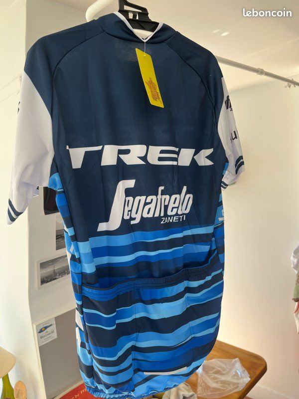 Maillot Cycliste Vintage LOOK Sport Team - Bleu Années 90 - Taille L Homme