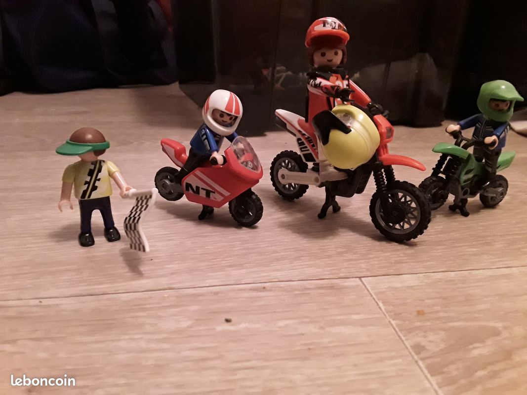 Motard, moto, motocross Playmobil Adulte Enfant (image 1)