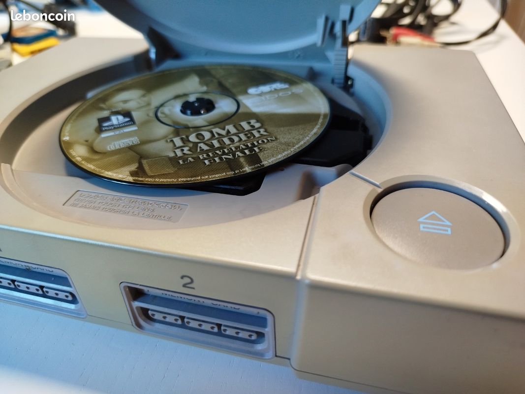 PlayStation PS1 console complète SCPH-9002 + manette + carte mémoire + jeu Tomb Raider 4 (image 6)