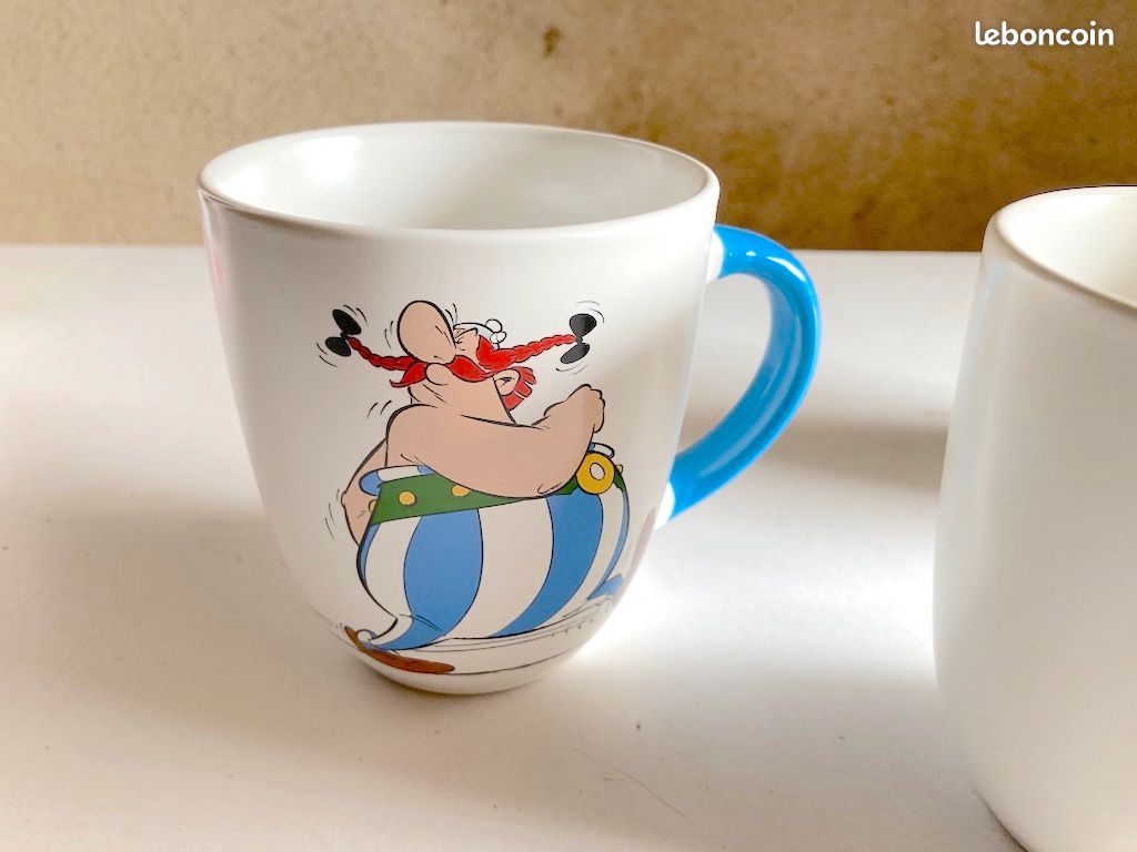 Mug Astérix Aux Jeux Olympiques - Céramique 325 Ml - Obélix, Idéfix, César - Neuf Avec Boîte