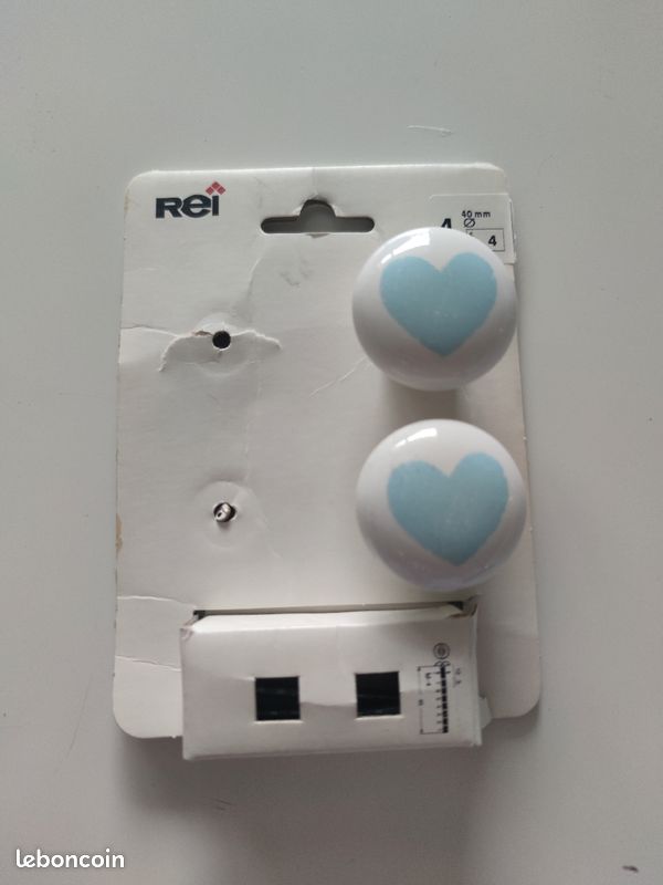 2 poignées boutons de meuble (image 1)