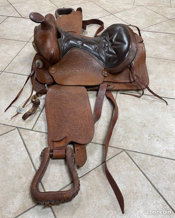 Housse De Selle Western En Cuir D'agneau Véritable – Longue, Avec Découpe Pour Corne, 2 Tailles, Marron Foncé, Confort Et Durabilité