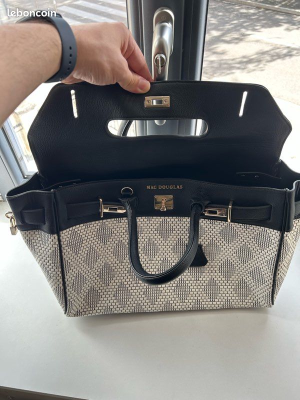 Sac à Main Mac Douglas édition Limitée - Cuir Et Daim Marron - Fourre-tout Femme