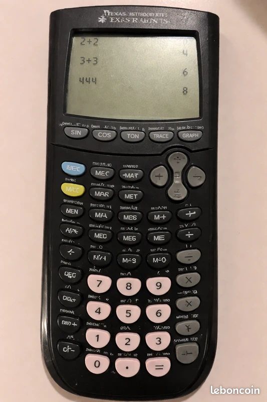équipe Anneau dur Marguerite calculatrice texas instrument ti82 advanced Tas de
