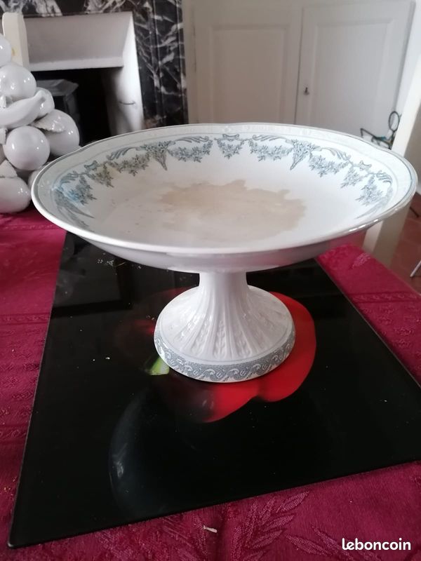 Compotier haut et fruits en céramique (image 2)