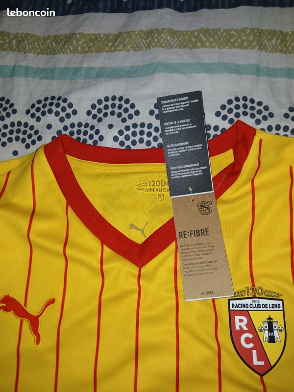 Maillot junior RC Lens domicile 2025/26 sur