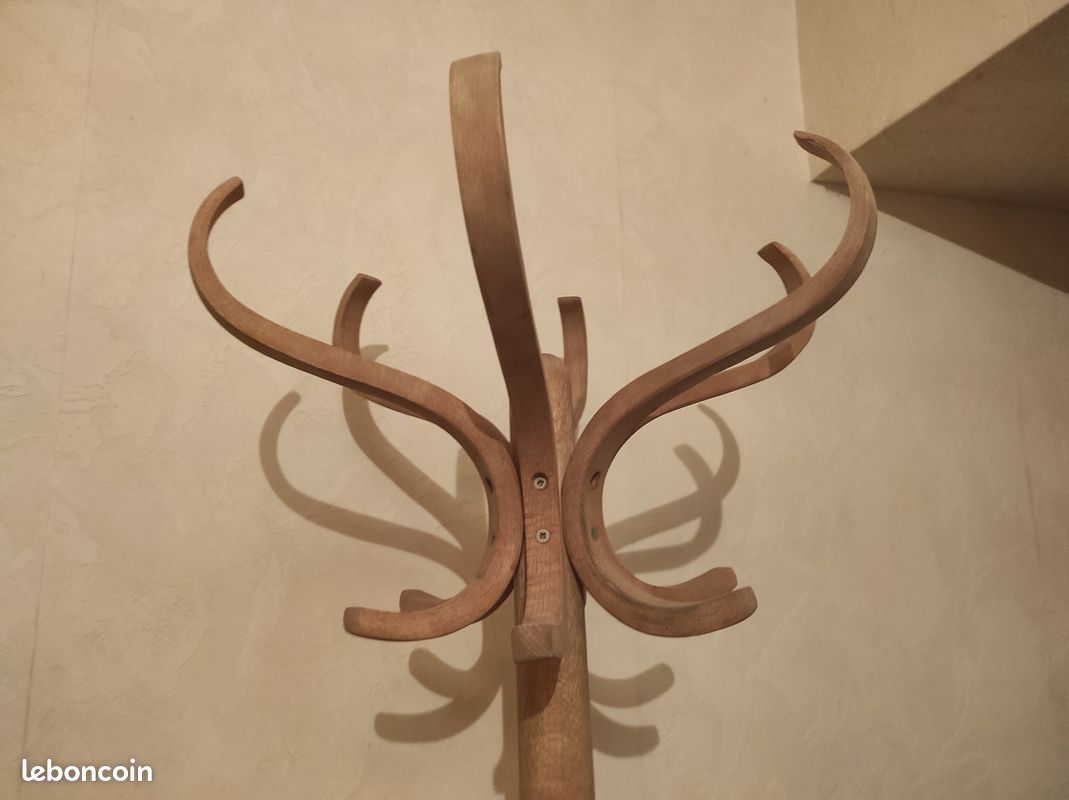 Ancien Porte manteaux, Perroquet en bois (image 4)
