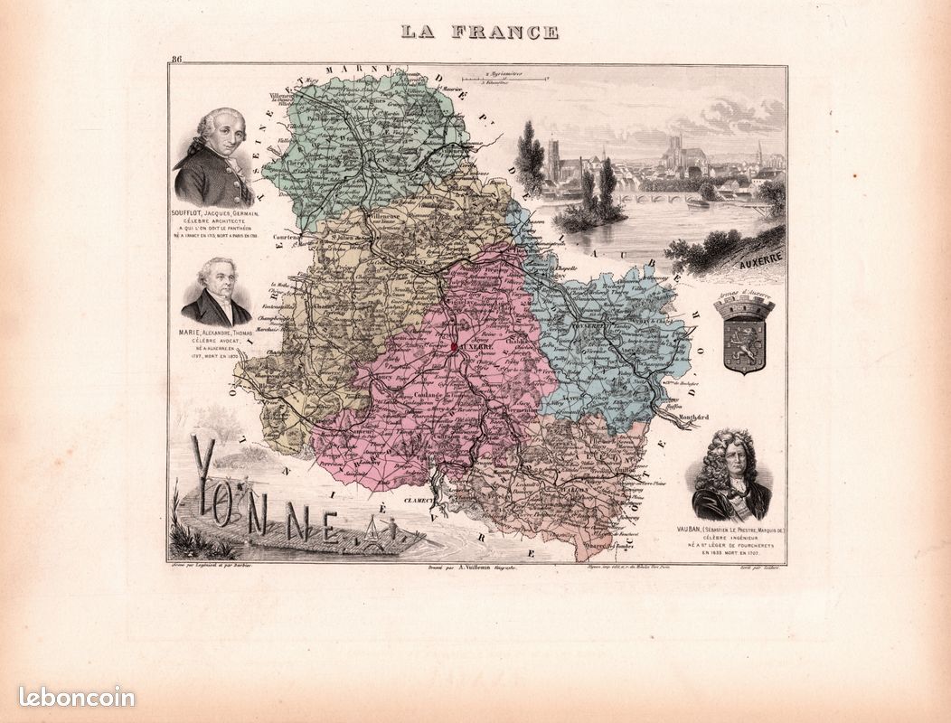 Annuaires Historique Du Département De L'Yonne - 34ème Année, 1870 - Livre Ancien état Correct