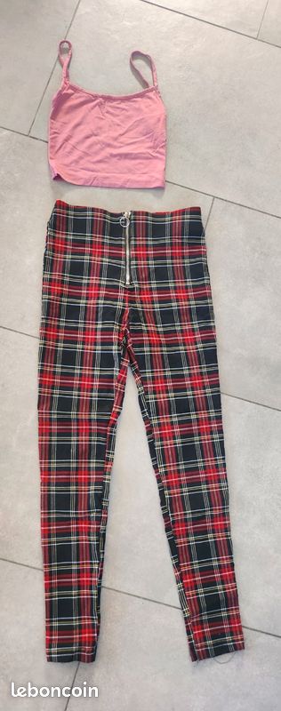 Lot vêtements 14 ans fille pantalon cargo (image 5)