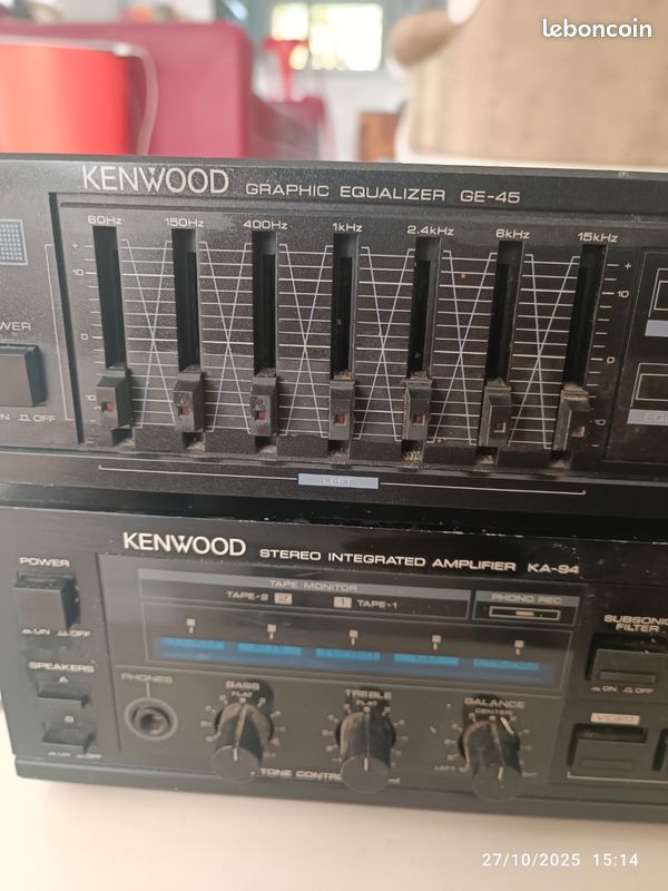 Amplificateur KA-94 et équaliseur GE-45 Kenwood (image 2)