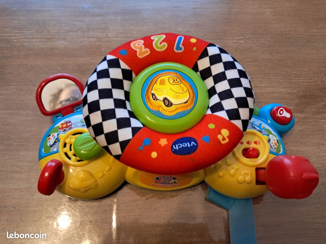 Volant interactif VTech – Se fixe sur la poussette – Fonctionne parfaitement (image 2)