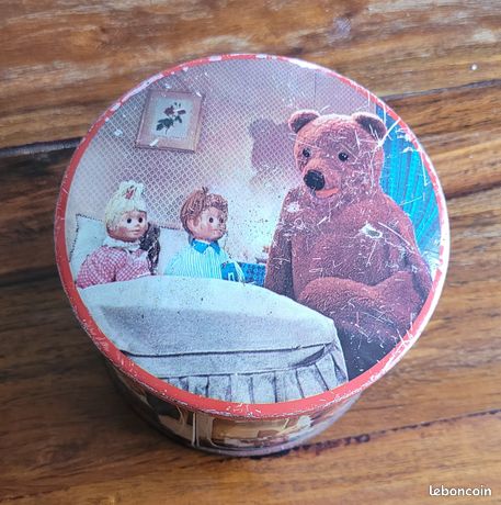 Coffret Jeu De Cubes Vintage Nounours Pimprenelle Et Nicolas - ORTF MFR 1960's
