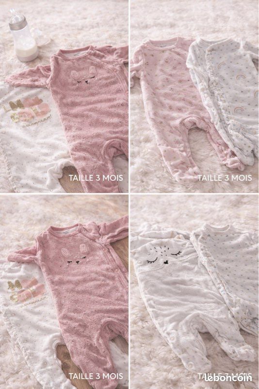 Lot De 3 Hauts Bébé Fille George - Tailles 9-12 Mois - Neufs Sans étiquettes