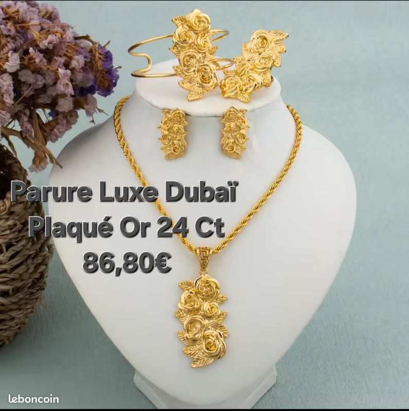 Collier Plaqué Or 24 Carats - Réplique Musée De L'or De Bogota - Occasion