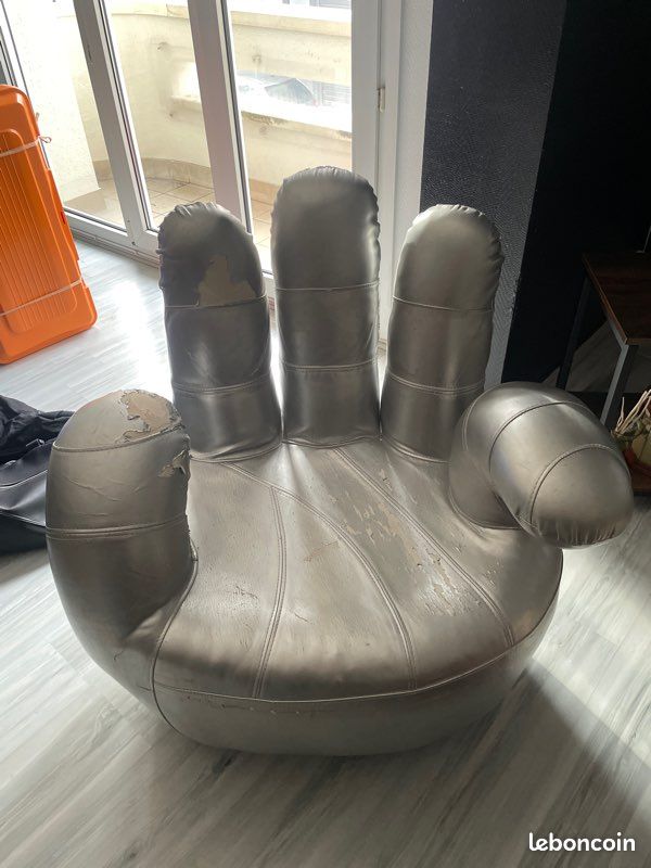 Fauteuil argenté main (image 2)