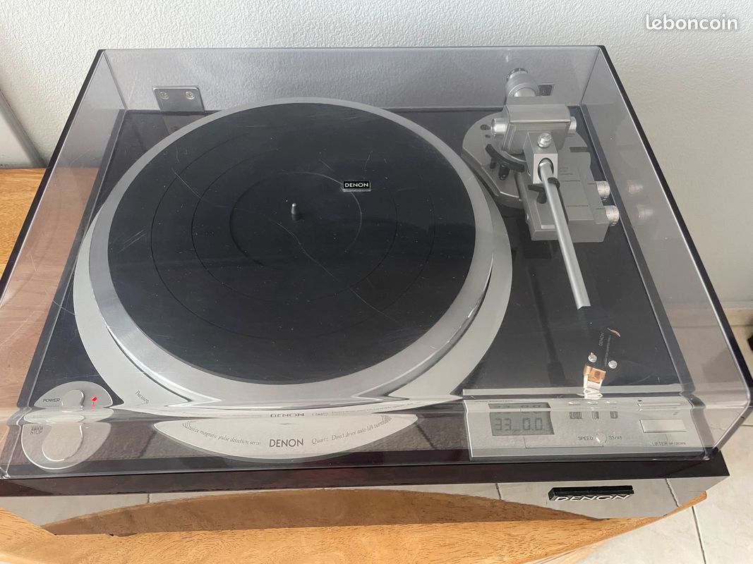 Platine Vinyle Denon DP-59L à Entraînement Direct – Japon – Avec Cartouche Shure M44G