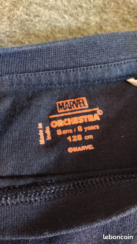 Lot 5 t-shirts garçon 8 ans (lot19) (image 8)