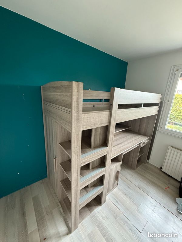 Lit superposé avec bureau conforma (image 9)
