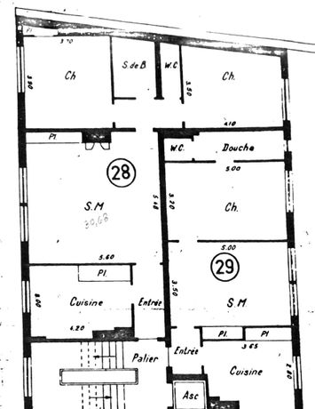 Appartement 2 pièce(s) 53 m²à vendre Bourg-la-reine