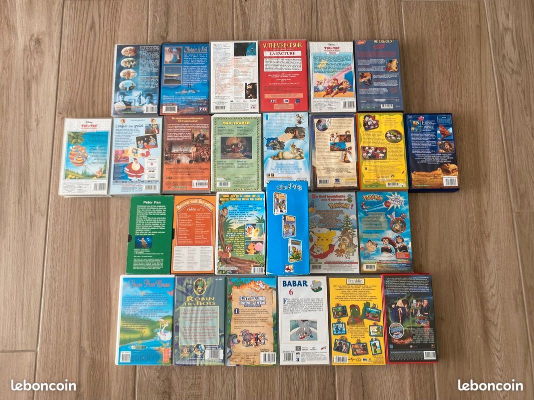 VHS dessins animés / films jeunesse – 3 euros unité ou 60 euros le lot (28 cassettes) (image 2)
