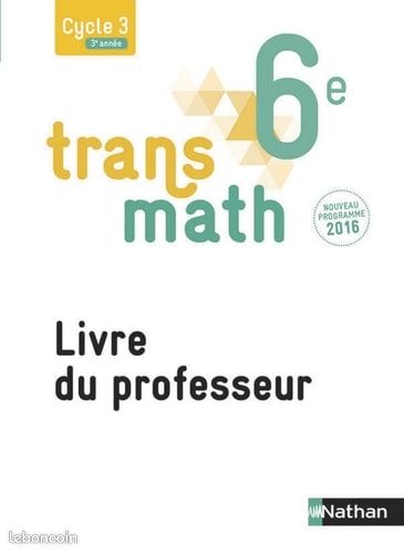 Transmath 6e livre du professeur corrigé nathan (image 3)