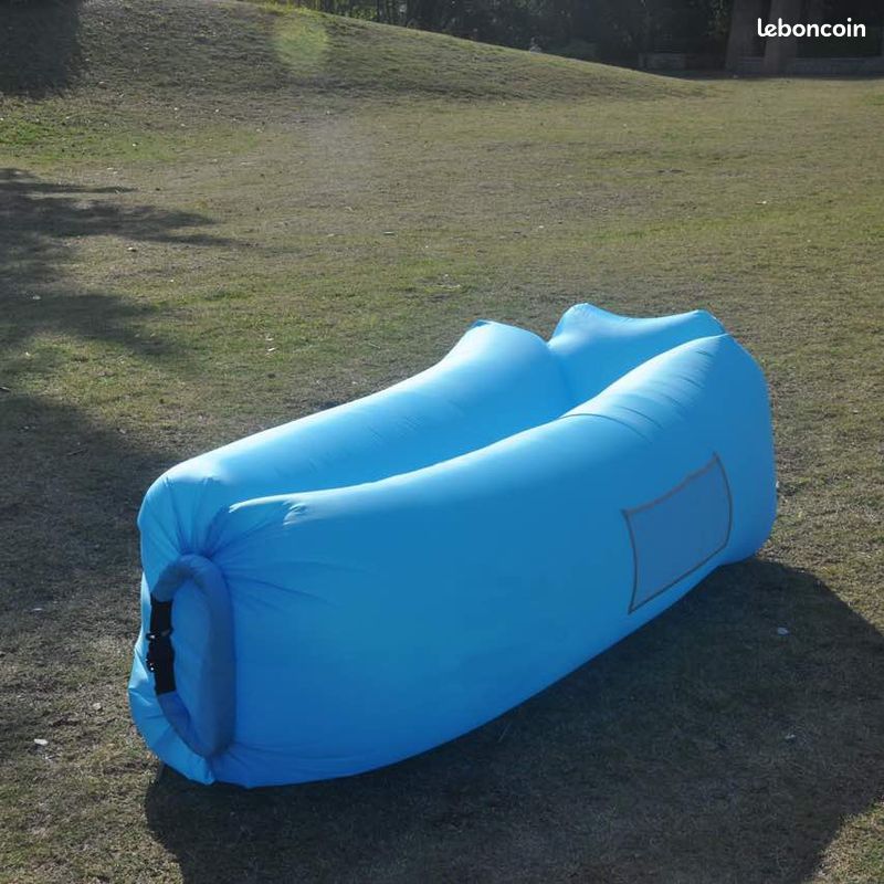 Hamac Gonflable Outplea Avec Sac - Canapé Air Et Terre - Bleu Tropical - 265kg