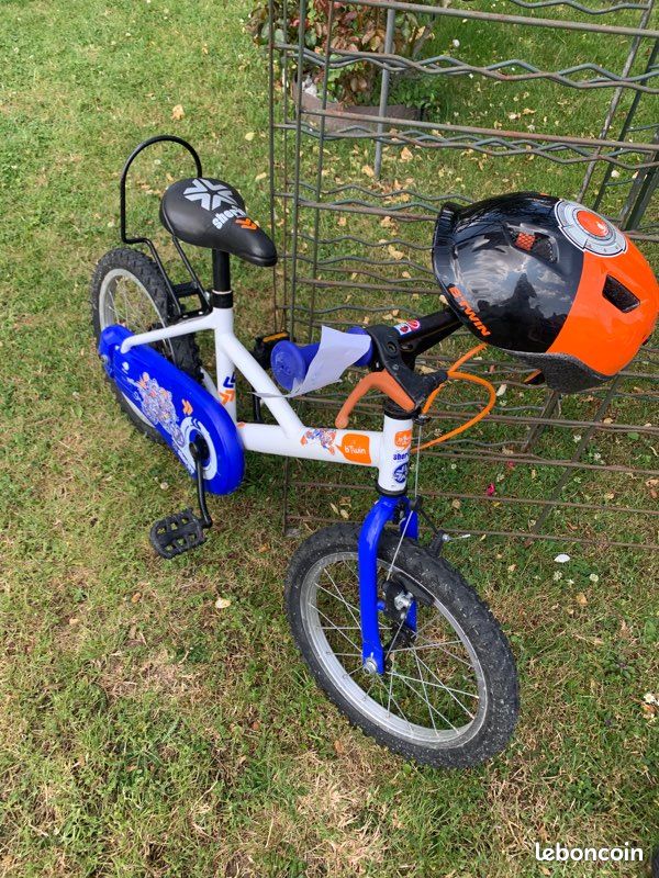 Vélo enfant bleu (image 3)