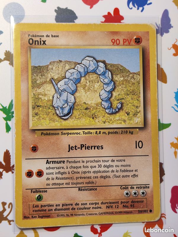 1999 onix pokemon card ADLR.dk - Pokemon Southern Islands: Onix #95 1999 main image 1