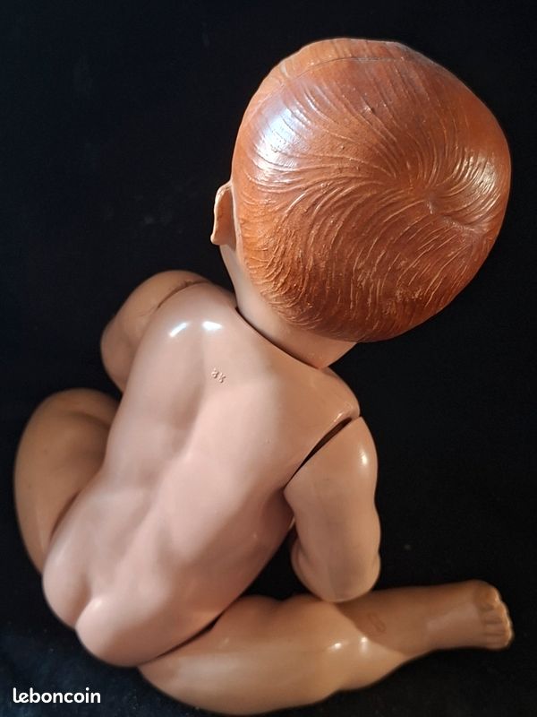 Beau baigneur celluloid blanc petitcollin ? 35 cm (image 13)