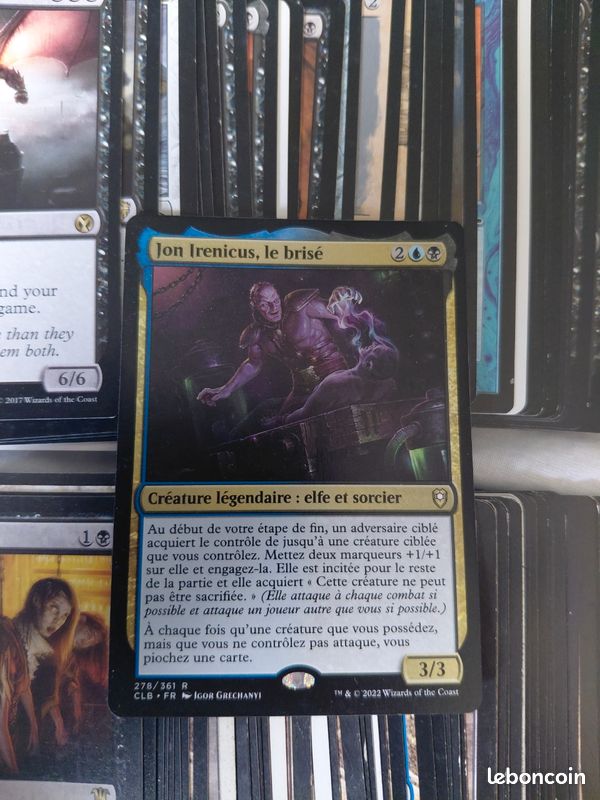 Magic mtg Deck Edh Commander Jon irenicus le bris VF 100 cartes prt   jouer - Collection
