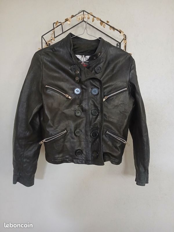 Veste en cuir taille M (image 2)