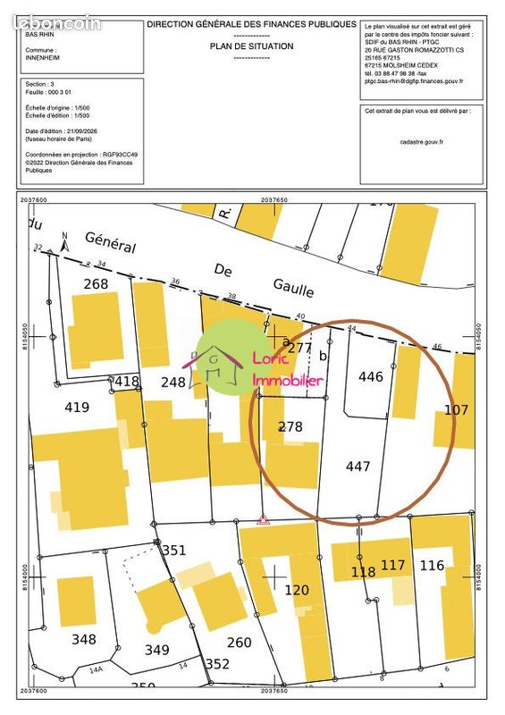Terrain 340 m² · à Innenheim · 340 m² · 169 900 €
