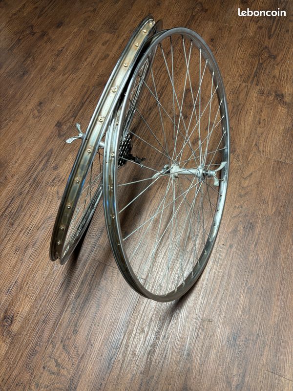 Paire De Roues RIGIDA Superchromix 20 Pouces BMX Oldschool - Pneus Michelin BiB Cross 80's