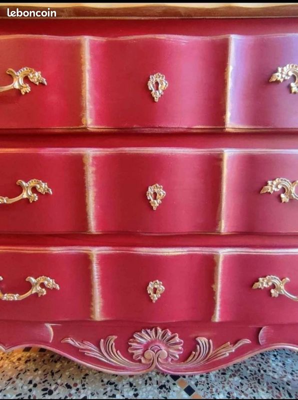 (Vendue) Commode arbalète Louis XV (image 6)