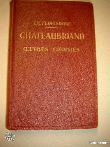 OEuvres Choisies CHATEAUBRIAND de 1936 (image 1)