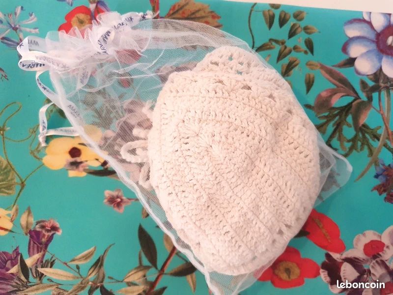 đč Maillot de Bain Bikini Crochet Dentelle - Boho Ibiza (S/M) (image 5)