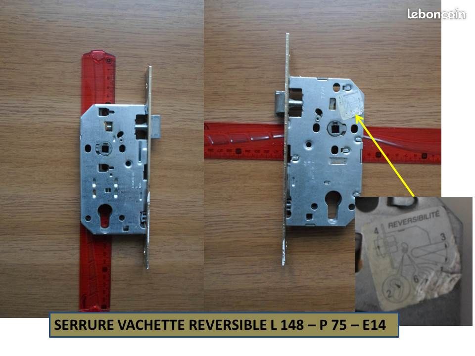 Serrure de sûreté réversible Vachette - Neuve (image 3)