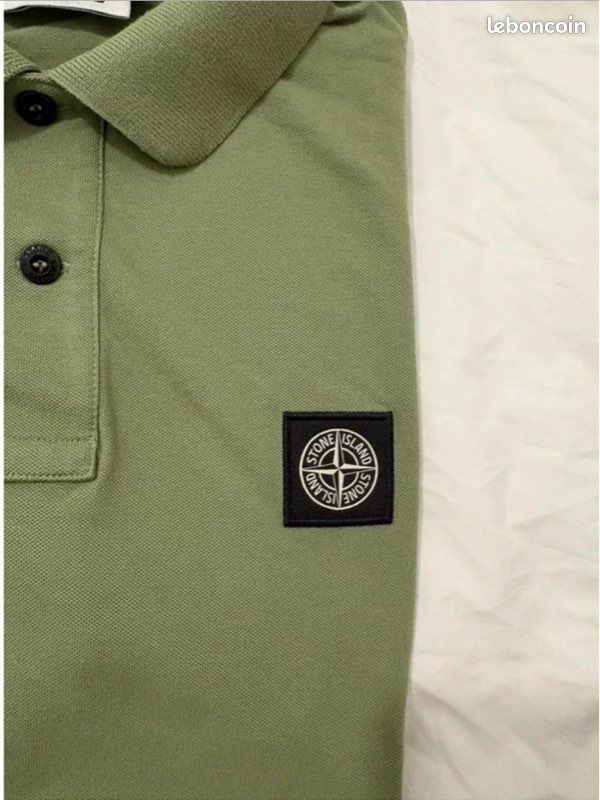 Polo kaki stone island M très bon état (image 8)