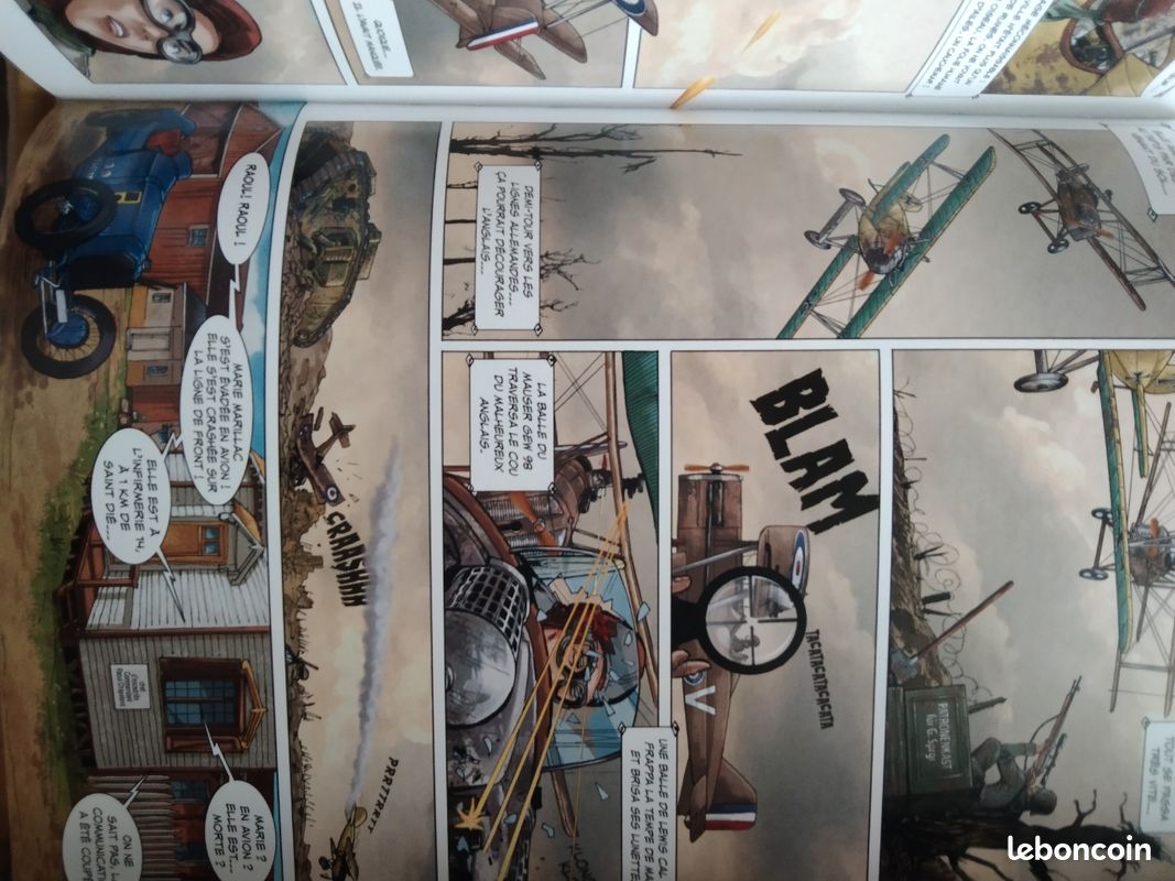 Bd La fille de l'air Tome 2 No womans' land dédicace par les auteurs Davoz et Plateau (image 14)