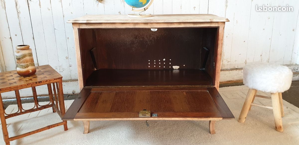 Commode rustique vintage rétro en bois (image 10)