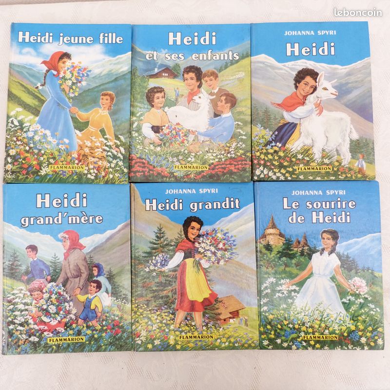 JOJOHANNA SPYRI HEIDI 6 tomes éditions Flammarion 1958 (image 1)